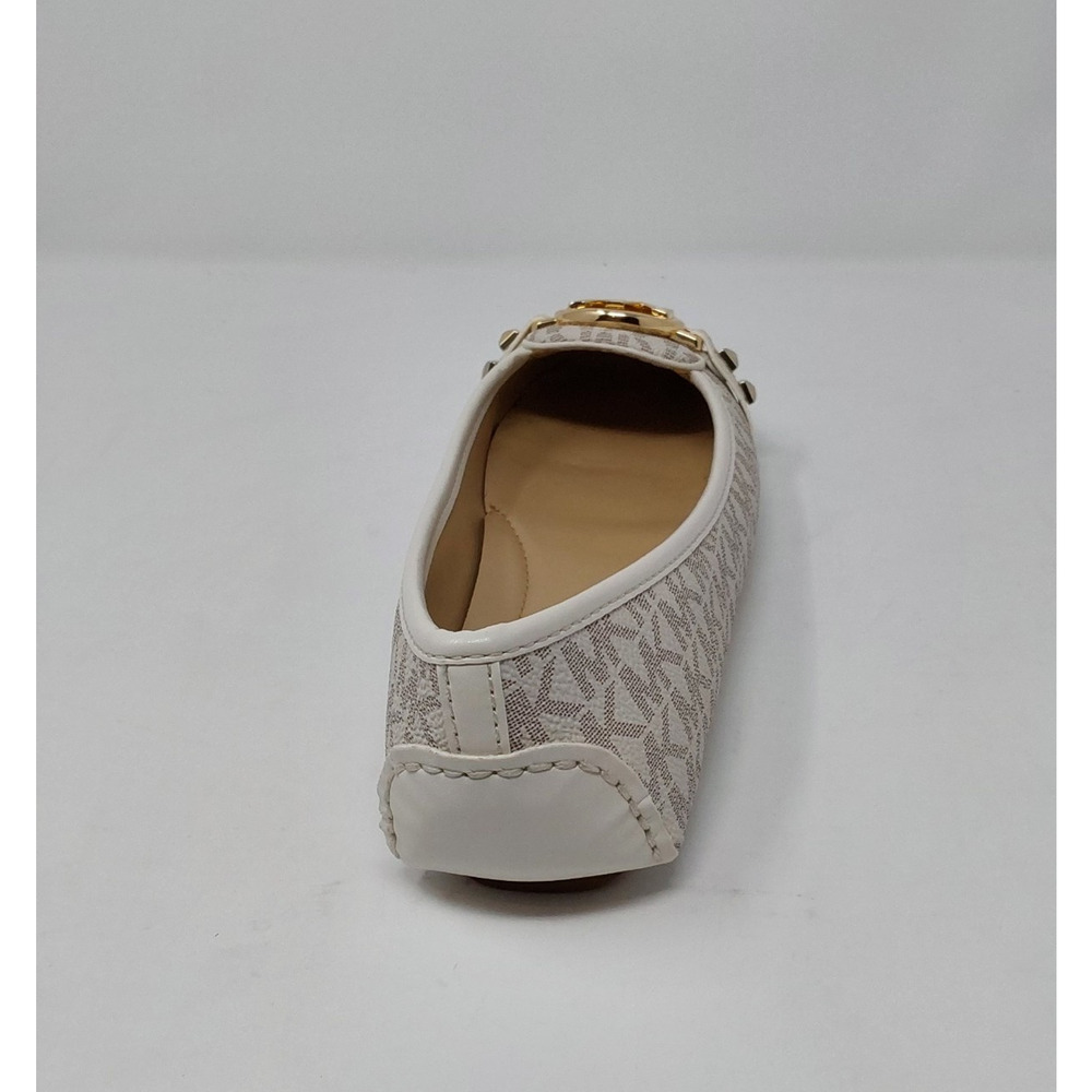 Michael Kors Fulton Moc Vanilla MK Logo Flats Womens Size 6M - Picture 8 of 16